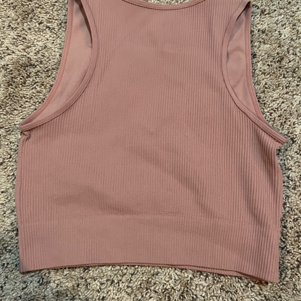 Together Mauve Ribbed Tank Top - Picture 2 of 4